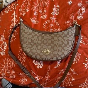 Coach Brown Signature Shoulder Bag